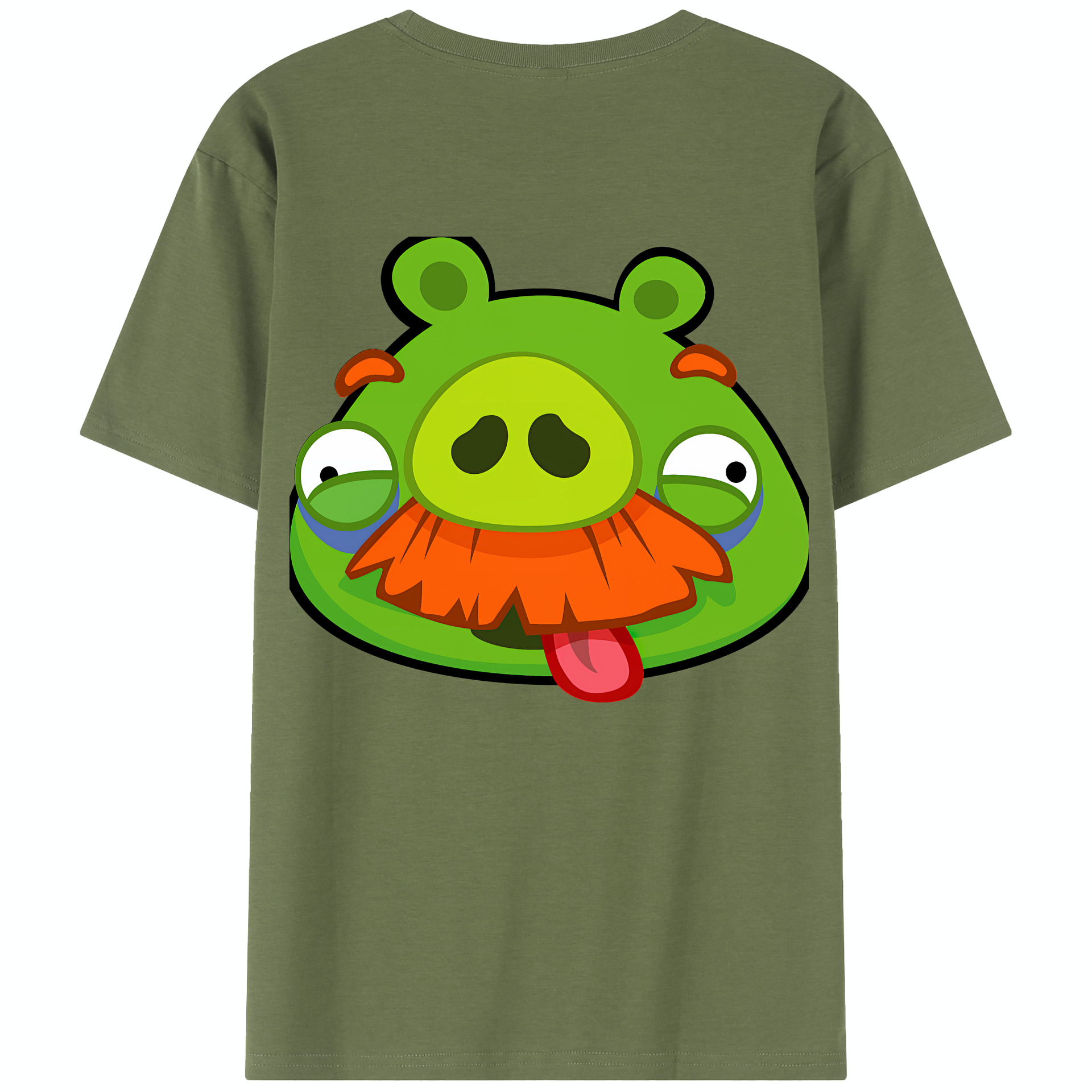 （画像用） Angry Birds アングリーバード 綿100％半袖Tシャツ（背面プリント）